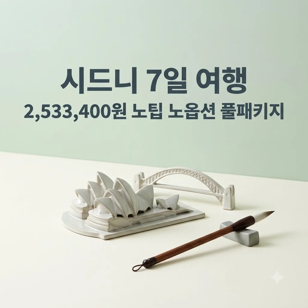 시드니 7일 여행 2,533,400원에 노팁 노옵션 풀패키지