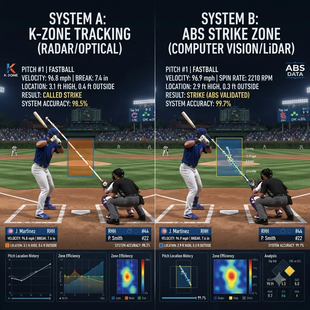MLB ABS(ABS 트래킹) vs KBO ABS 차이점 비교