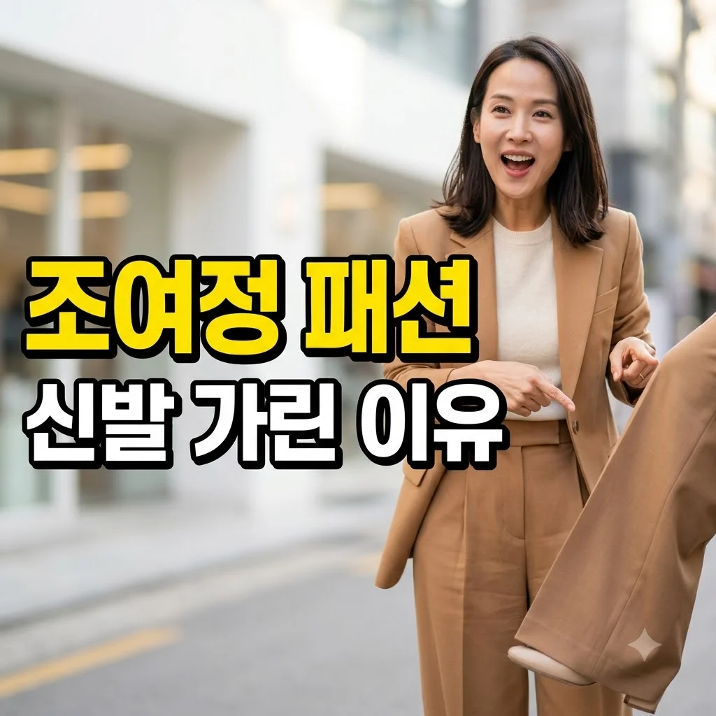 "45세 맞아?" 신발 아예 가렸는데 반응 터진 조여정 수트룩 비밀..