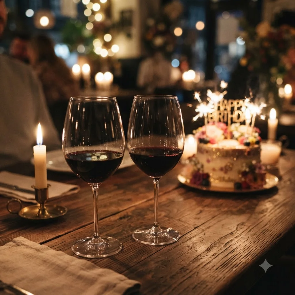 화려했던 생일 데이트, 와인 잔과 불꽃놀이에 담긴 특별한 순간