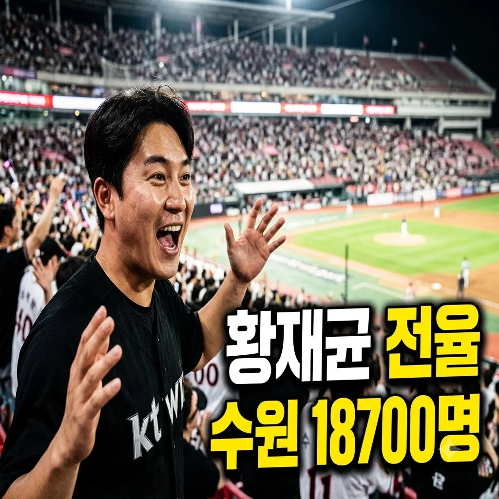 18,700명 관중 몰린 수원.. 황재균 마지막 타석에 전율 돋은 이유
